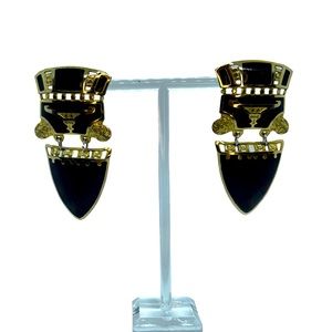 Vintage Shield Post Earrings